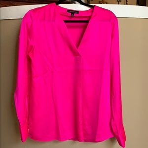 Hot Pink Banana Republica Silky Blouse